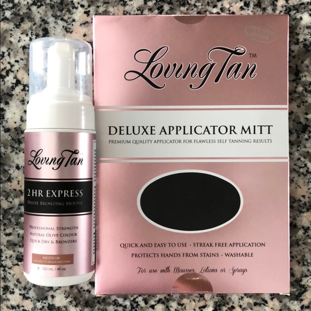 Loving Tan 2 hr Express Mousse + Applicator Mitt